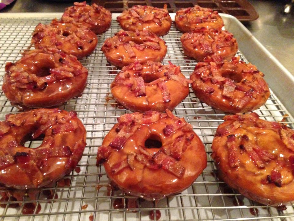 Caramel Bacon Apple Doughnut